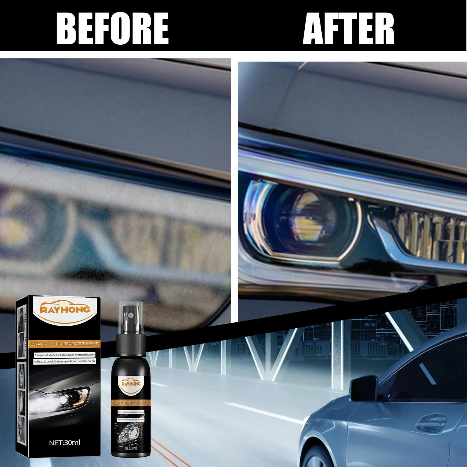 Car Headlight Scratch Repair Spray Polish Liquid Car Headlight Repair Fluid