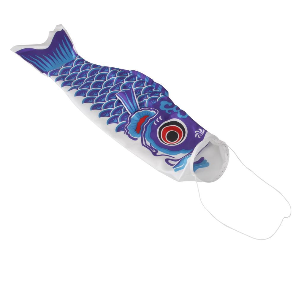 40cm Japanese Carp Windsock Streamer Fish Flag Kite Nobori Koinobori Blue