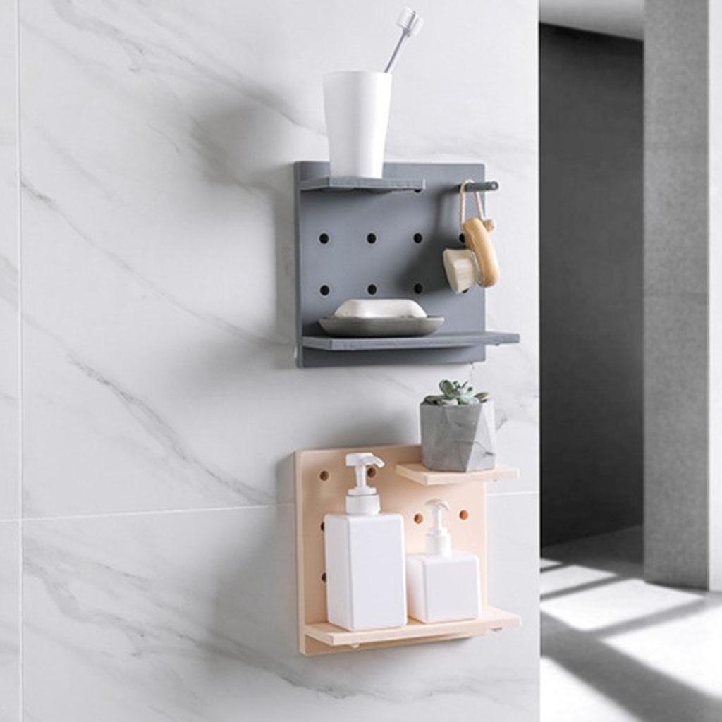 Selfadhesive Kitchen Storage Shelf Organizer Bathroom Wall Storage
