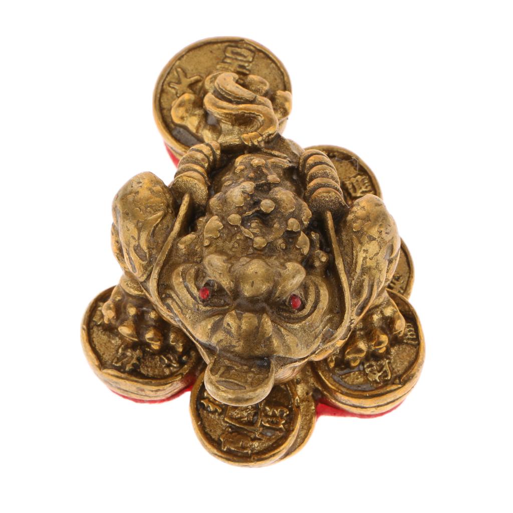 Feng Shui Money Lucky Fortune Oriental Chinese Wealth Lucky Toad Ornament S