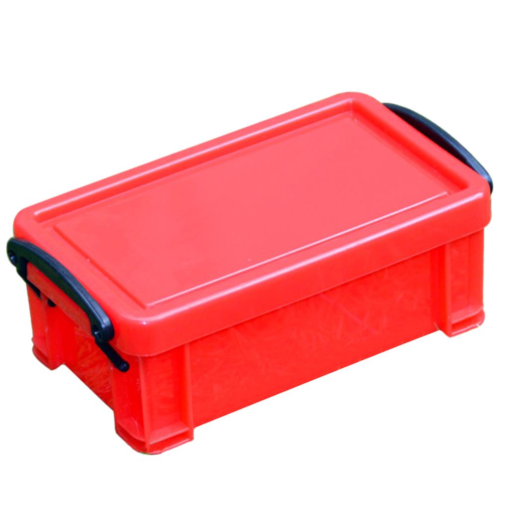 Home Furnishing Box 0.5L Latch Box Colorful with Lid Food Sealed Case Red