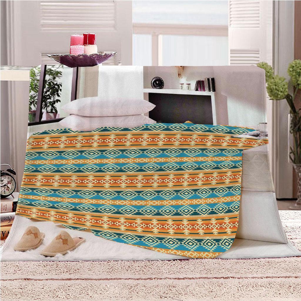 Digital Printing Flannel Blanket Soft Bed Sofa Throw Blanket 150x200cm F