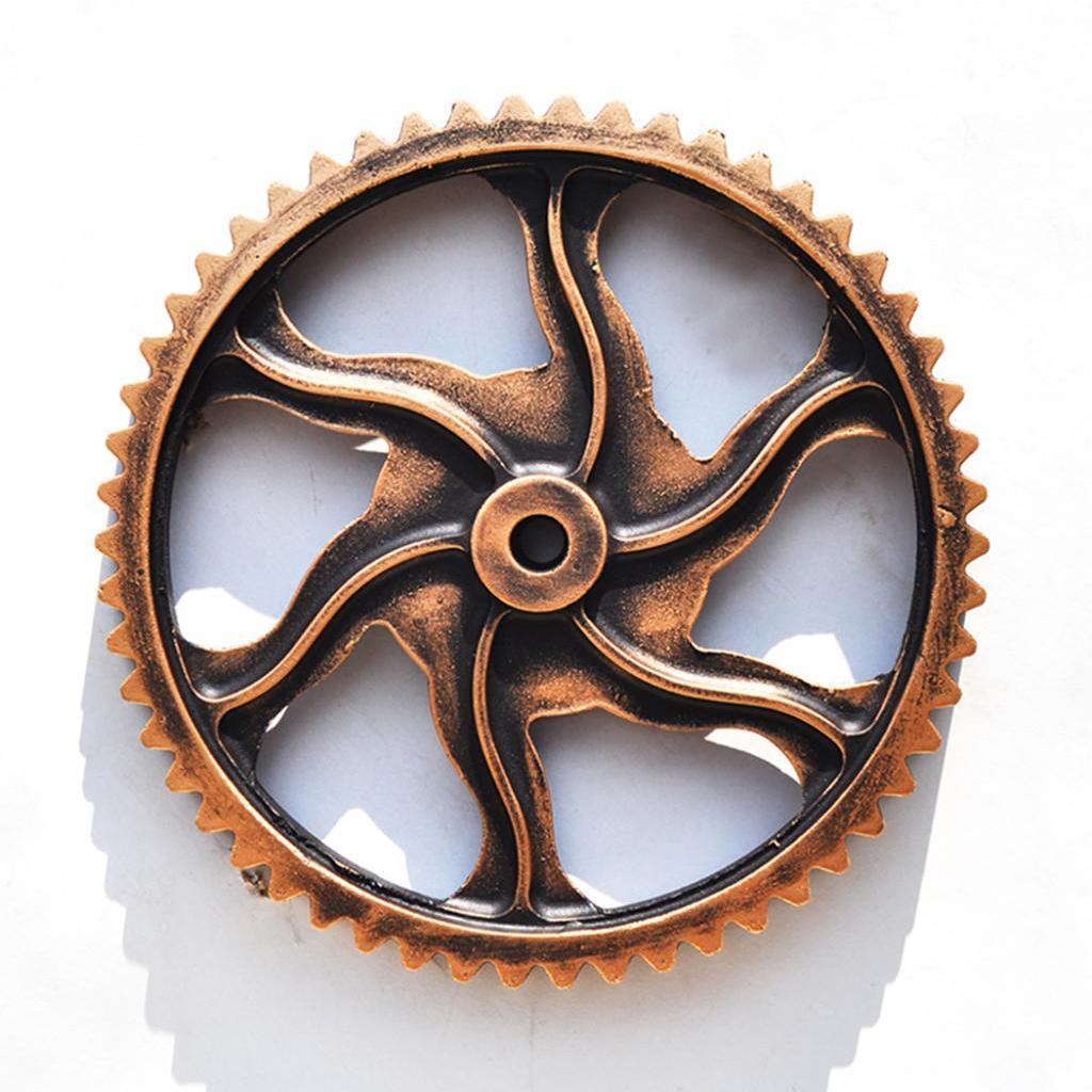 Vintage Style Wooden Gear Drive DIY Crafts Home Pub Decorations