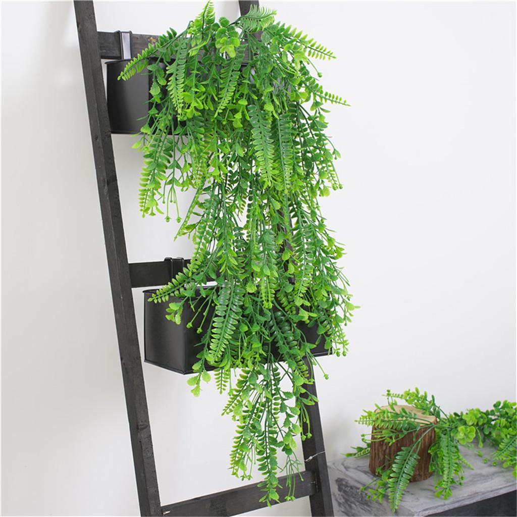 Artificial Wall Hanging Plant Plastic Greenery Vine Greenery Bunch