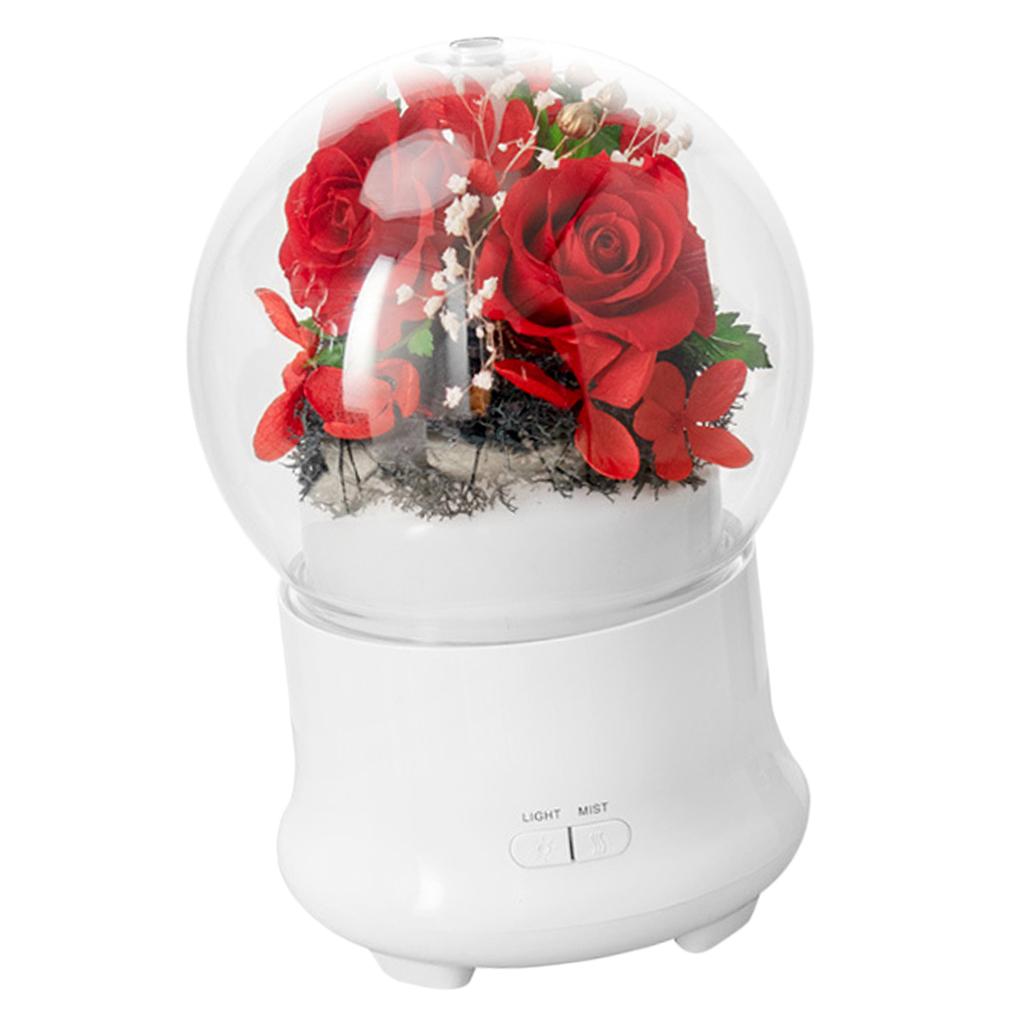 Flower Decor Aromatherapy Machine Mini Night Light Humidifier C