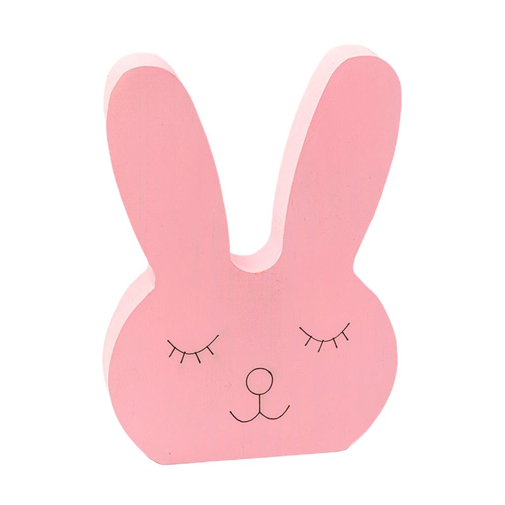 Nordic Style Lovely Rabbit Desktop Decorative Ornament for Bedroom  Pink