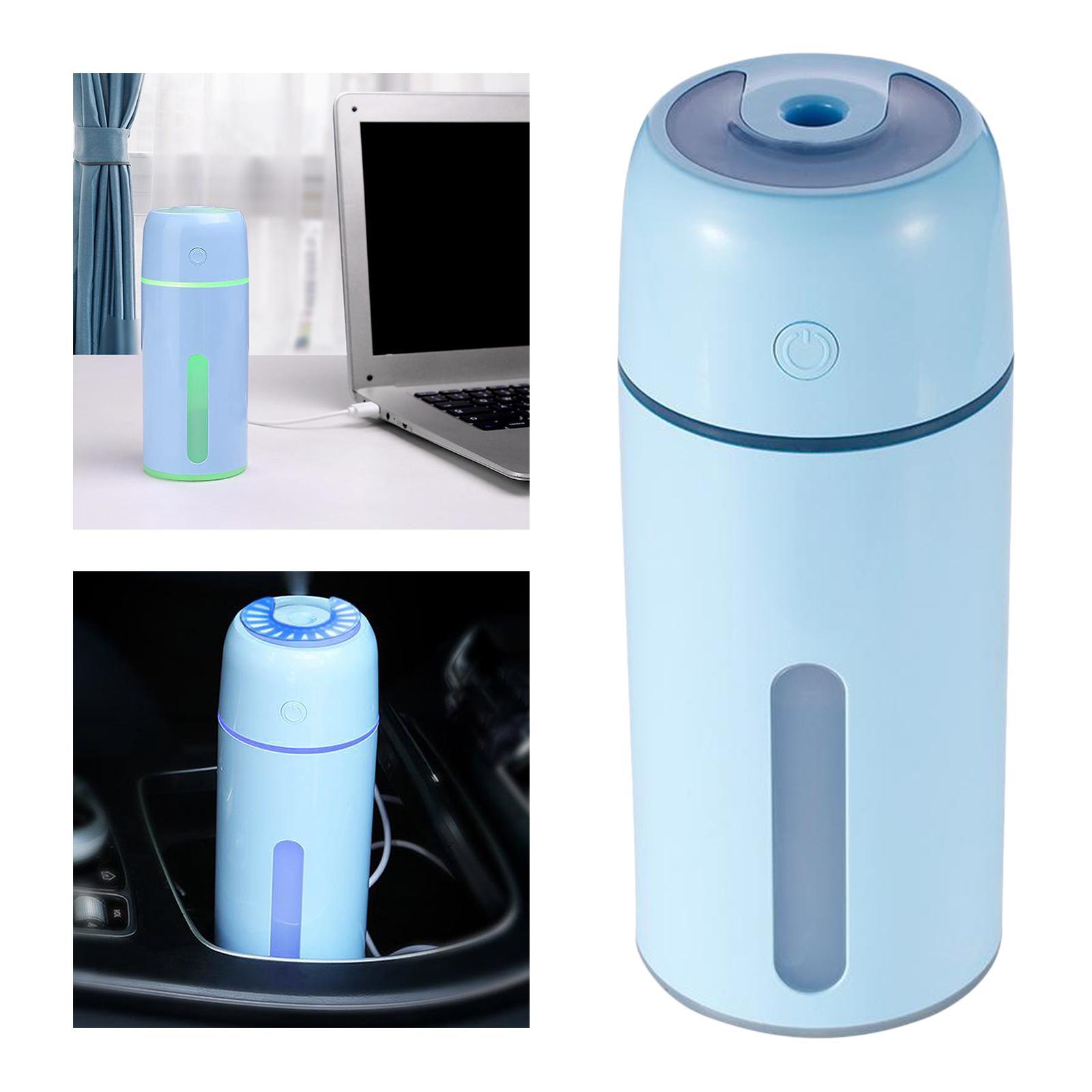 Electric Air Diffuser USB Humidifier LED Night Light Up Home Purifier Blue