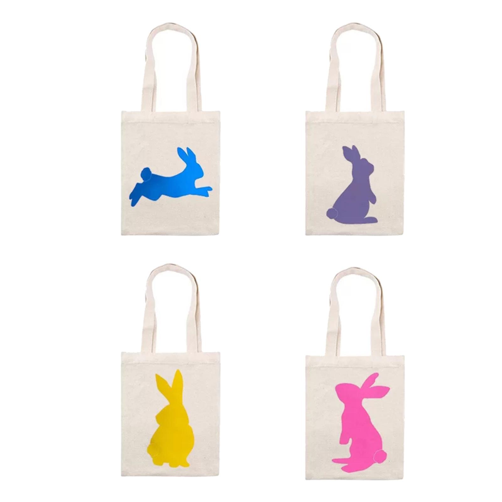 Non-woven Easter Bunny Tote Rabbit Bag Gift Festive Party Supplies Blue