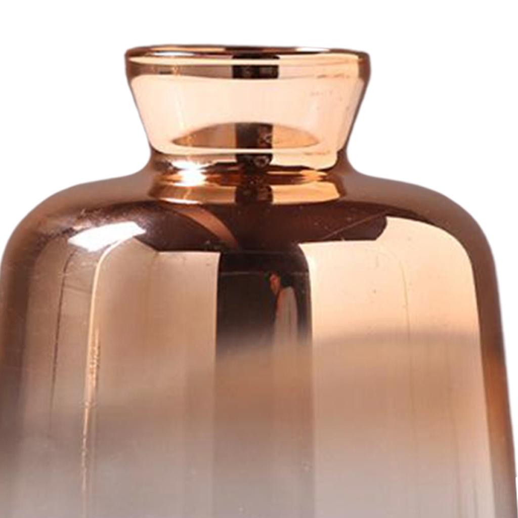 2xGlass Planter Vase Flower Plant Pot Terrarium Container 11x9cm Mouth 4cm