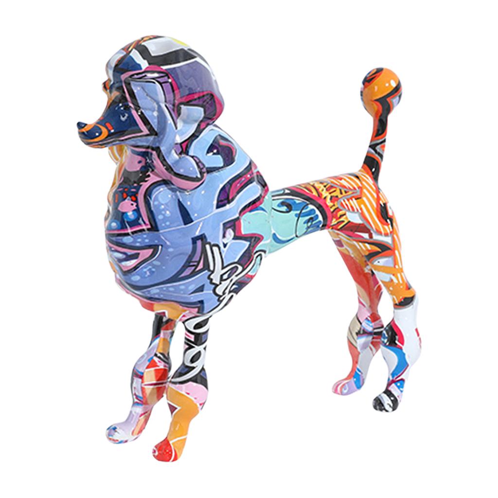 Graffiti Dog Figurine Resin