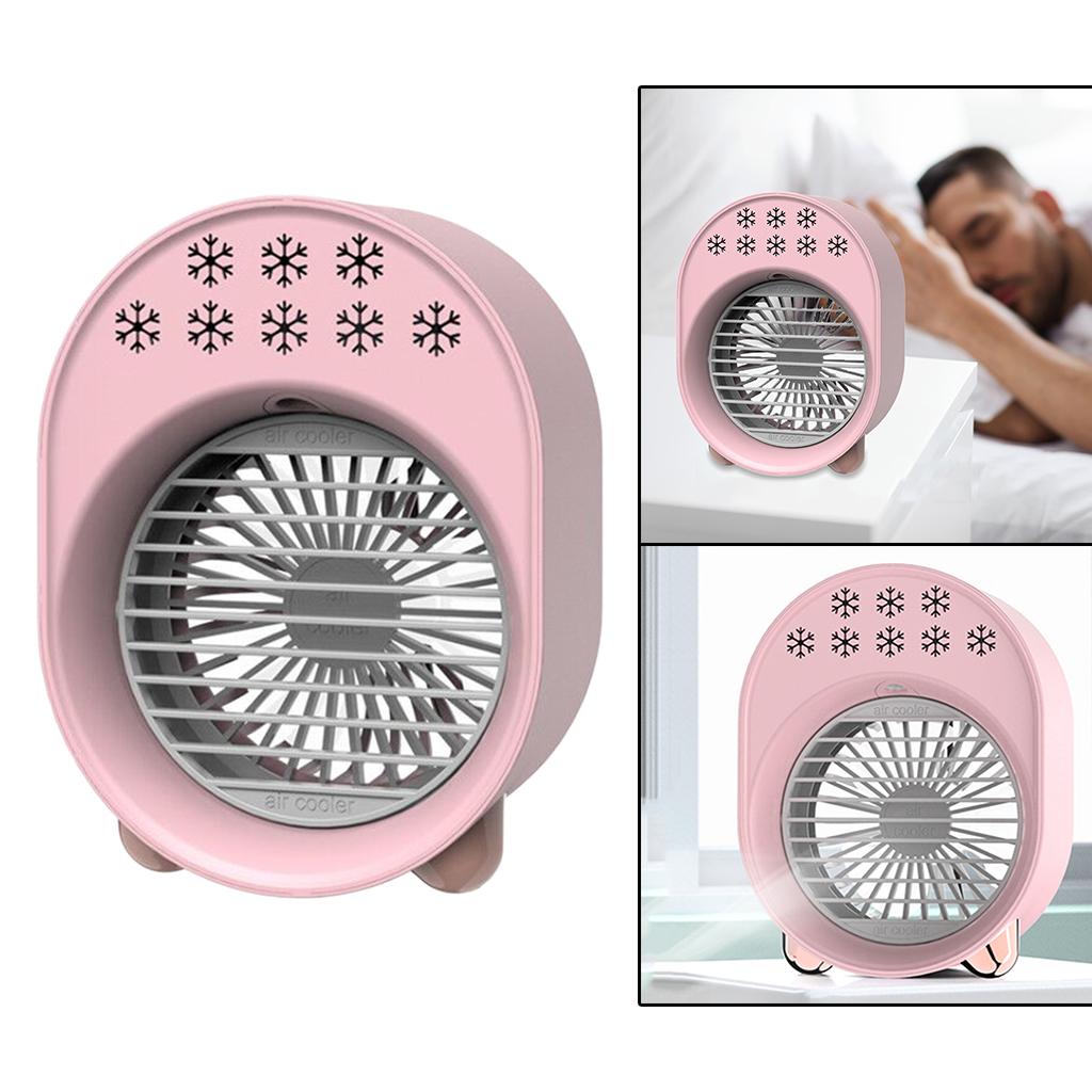 Air Conditioner Cooler USB Water Cooling Fan Space Humidifier Purifier Pink