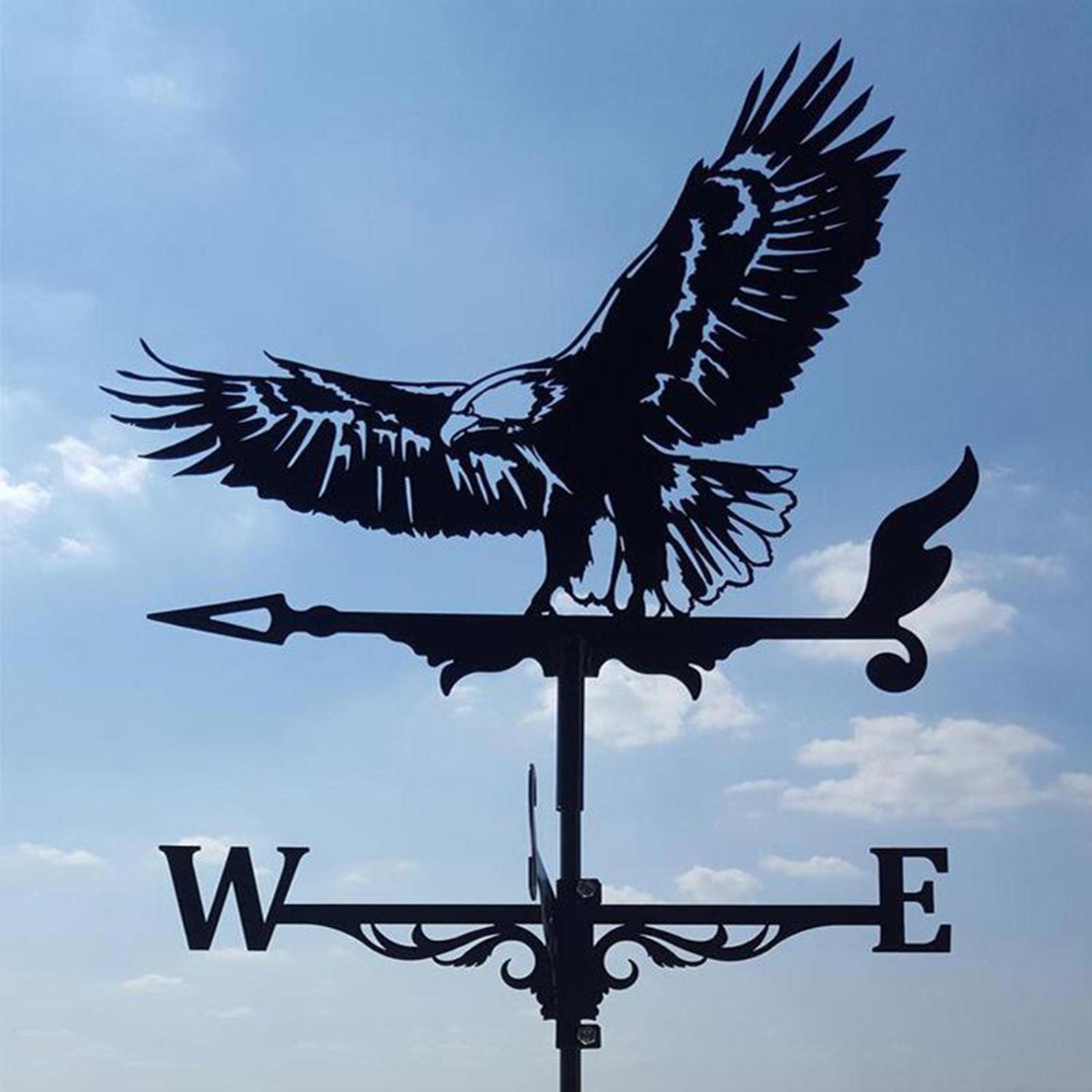 Handcrafted 3D Decorative Weathervane Stainless Steel Indicator Eagle