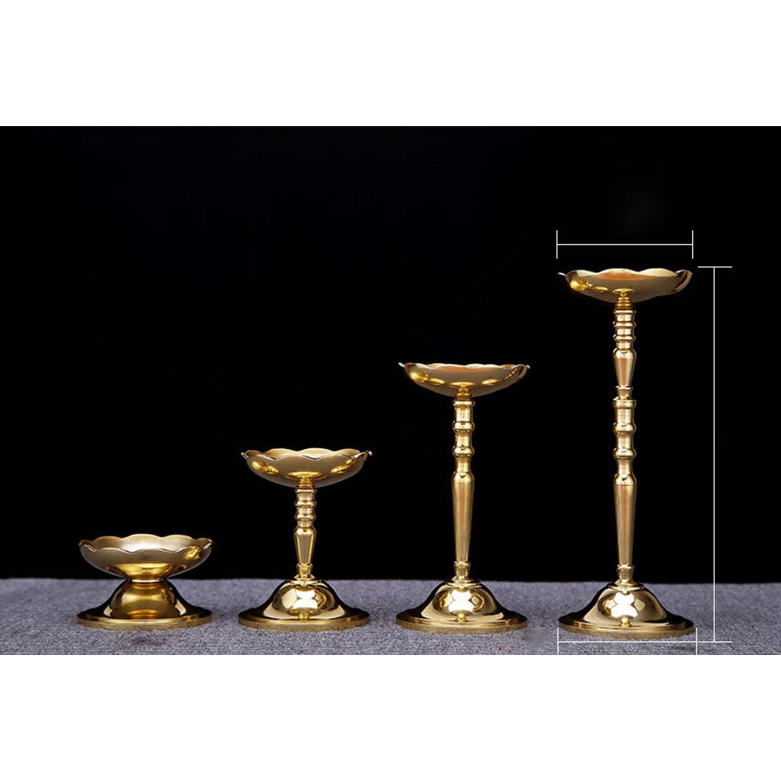 Brass Ghee Lamp Holder Tibetan Tealight Holder Buddhist Altar Supplies M