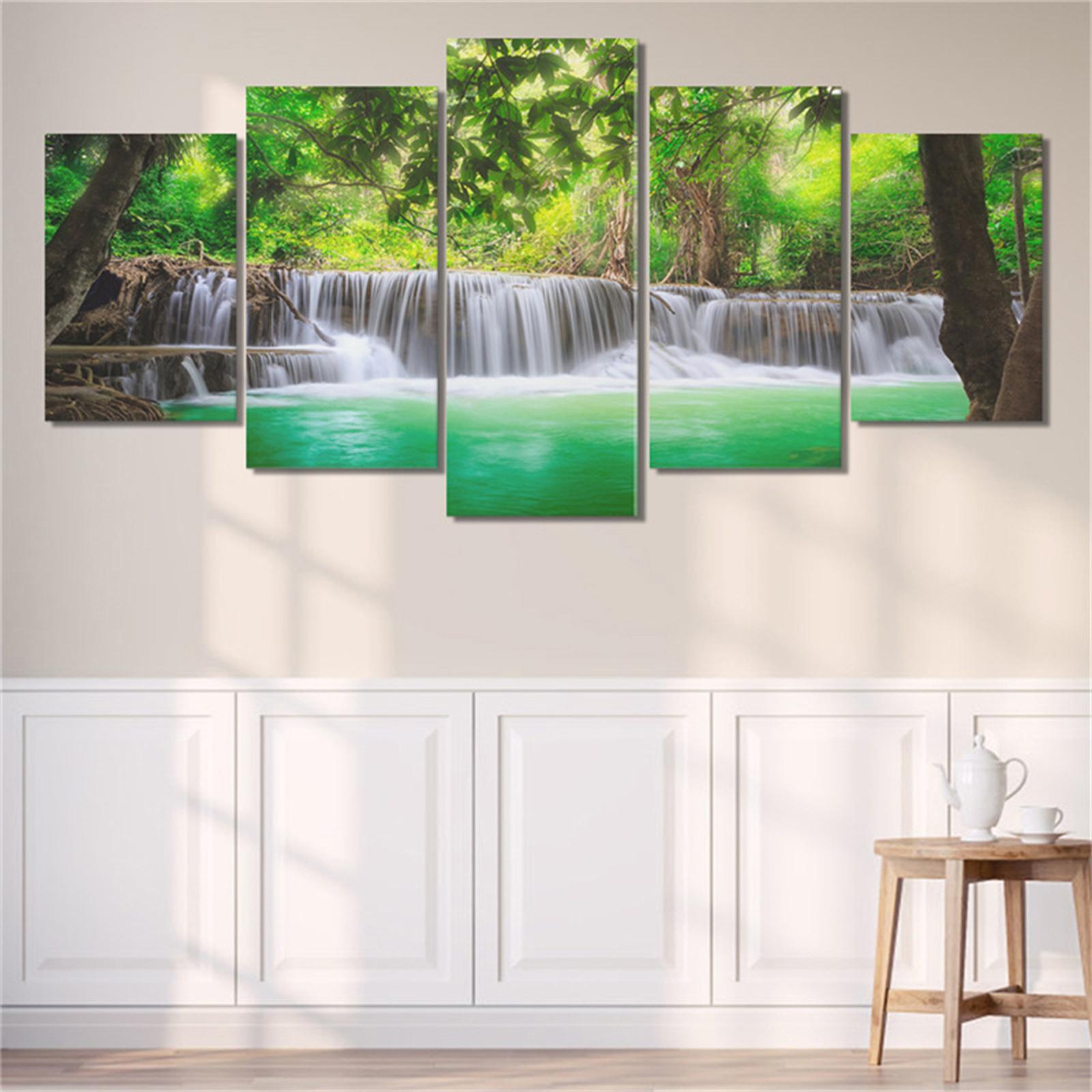 Modern Wall Art Print Painting Decorative for Kitchen Bedroom Decorations Waterfall