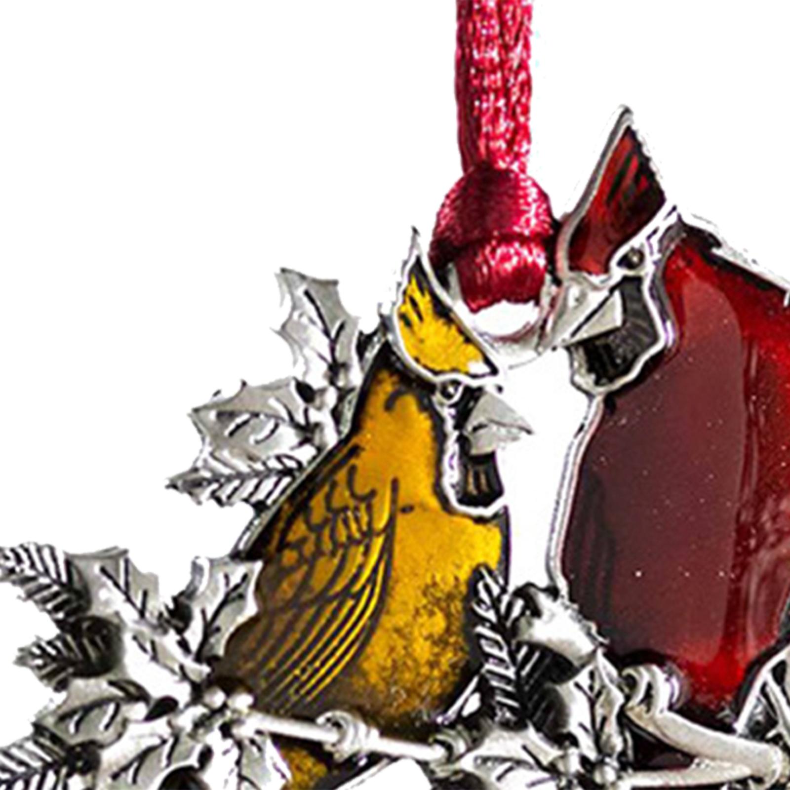 Christmas Tree Ornament Handcrafted for Door Window Party Supplies Birds