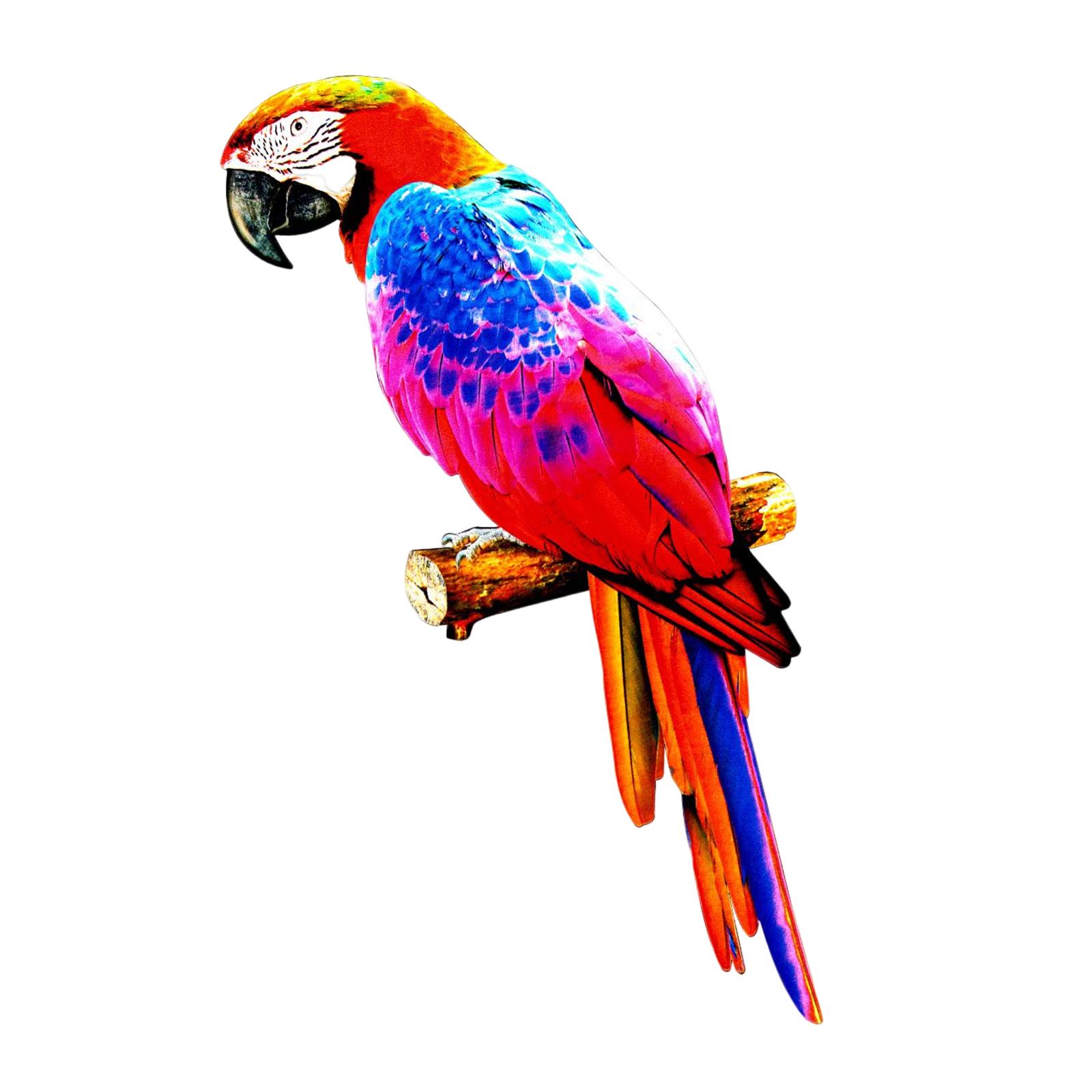Artificial Parrots Figurines Statue Animal for Wedding Outdoors Ornament style D