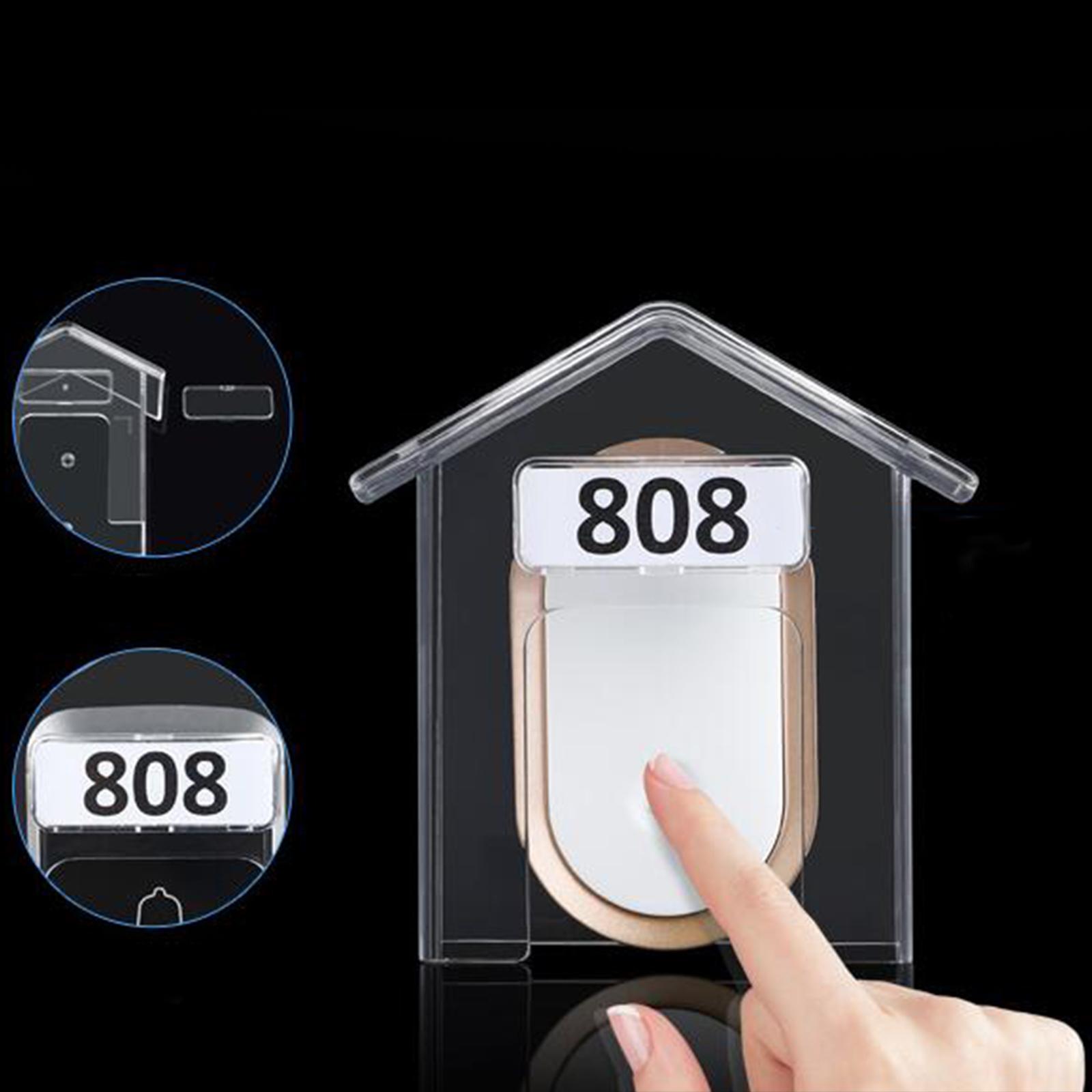 Doorbell Covers Protective Box Outdoor Rainproof Transparent Protective Cover