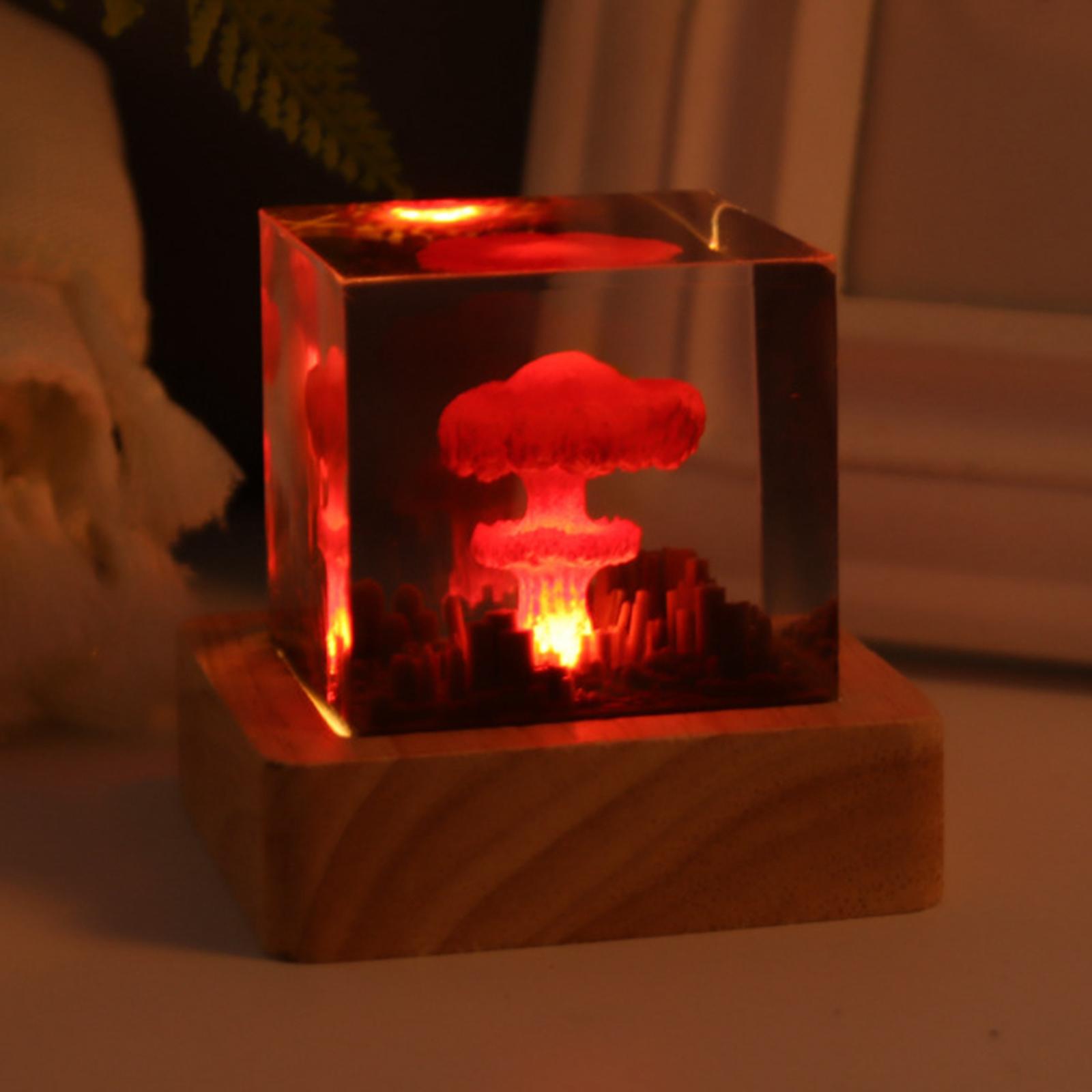 Bedside NightStand Lamp Mushroom Clouds Ambient Light for Bedroom Living Room