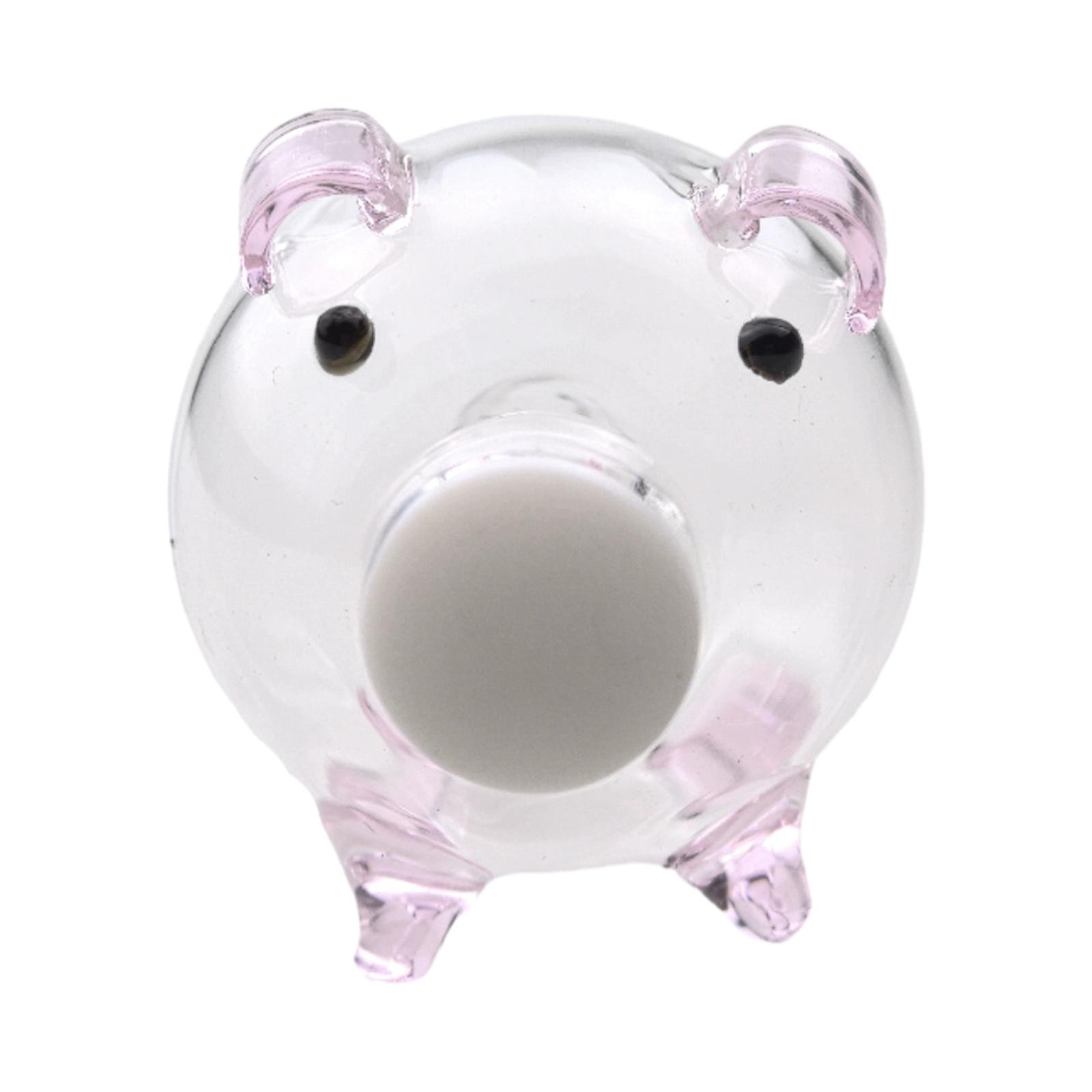 Glass Piggy Bank 2.4x1.6inch