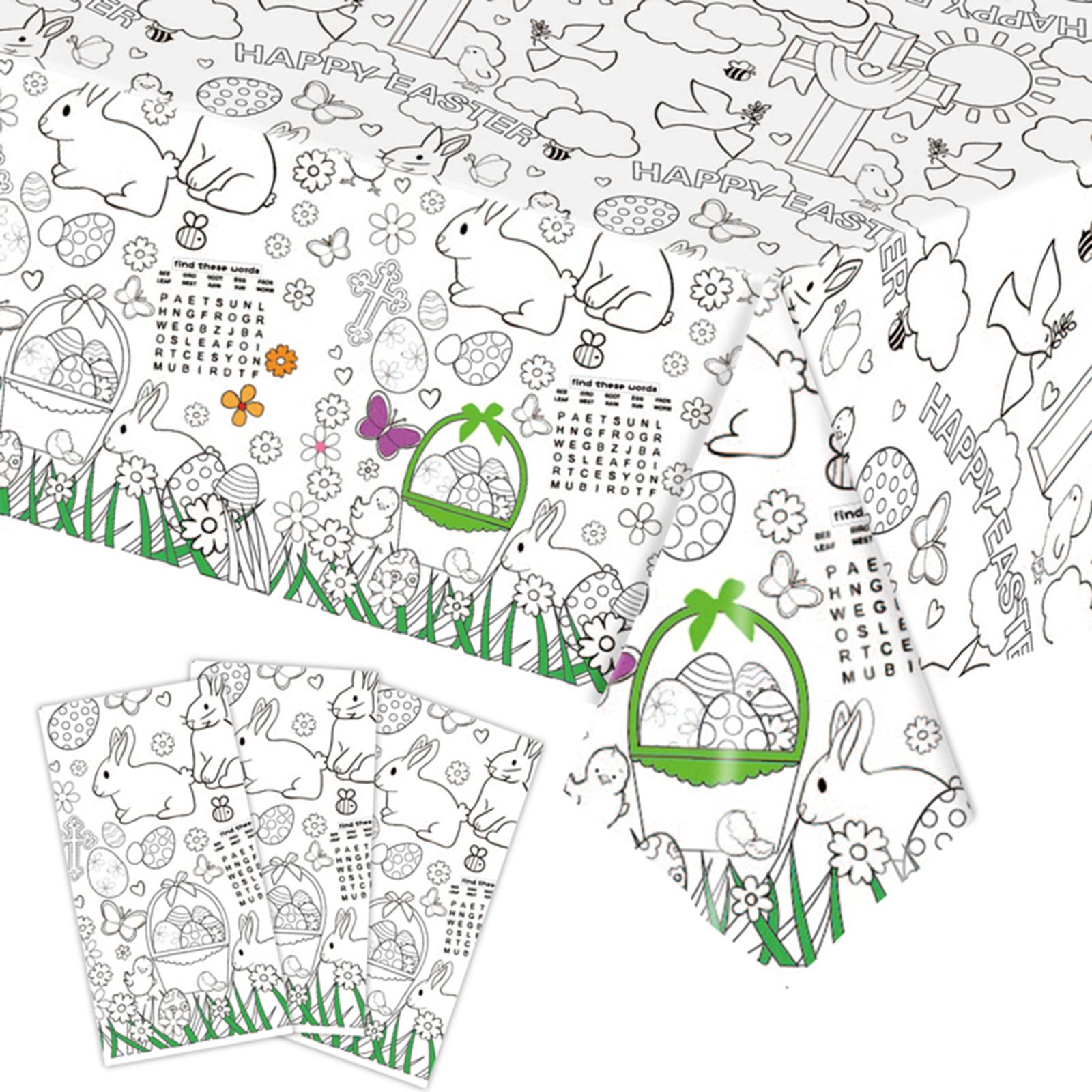 Paper Tablecloth Drawing Draw on Interactive Activity Table Cover Kids Girls