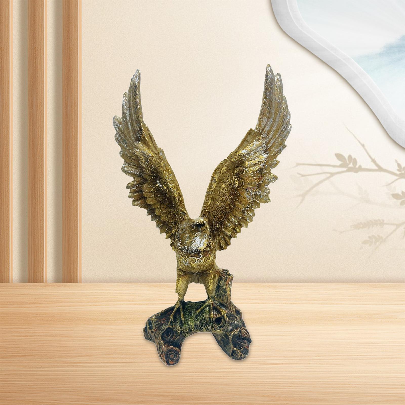 Eagle Resin Ornaments Statue for Bedroom Colleague Father Cabinet Exhibition