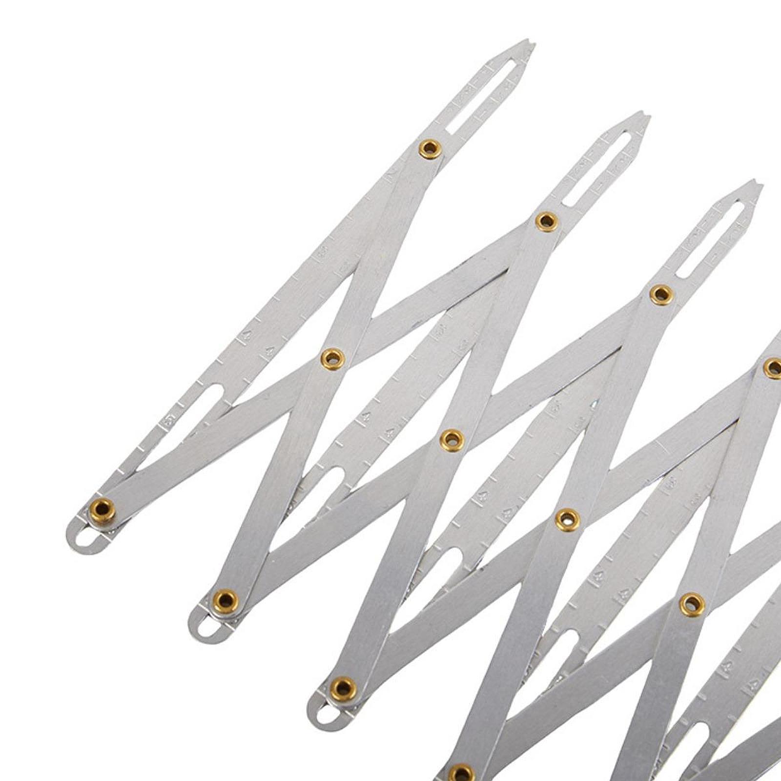 Expanding Sewing Gauge Button Guide for Window Curtain Pleats Button Marking