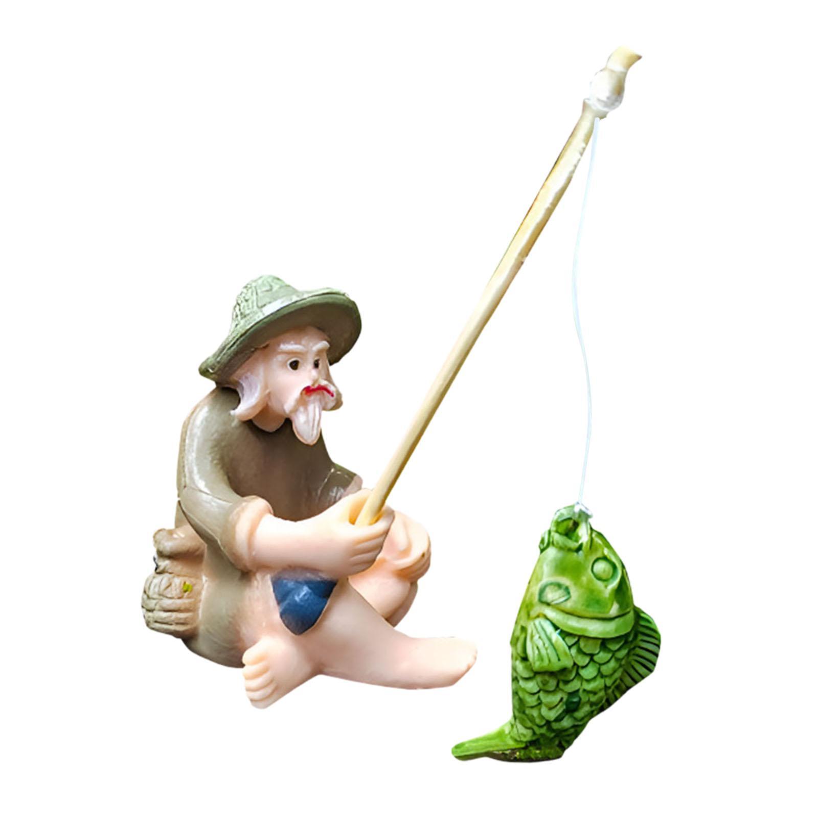 Old Man Miniature Figurine