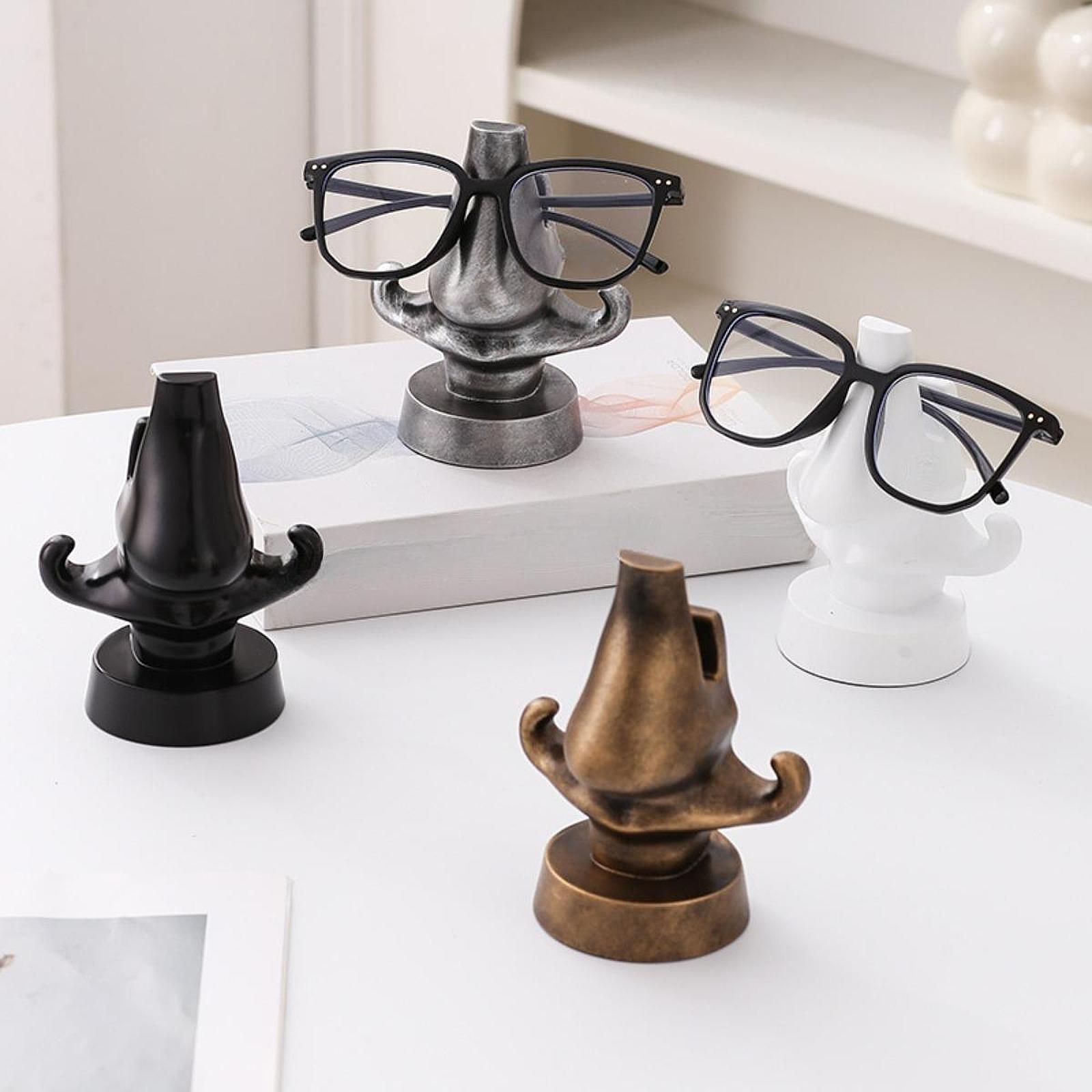 Eyeglasses Holder Stand Fun Sunglasses Display Stand for NightStand Entryway Bronze