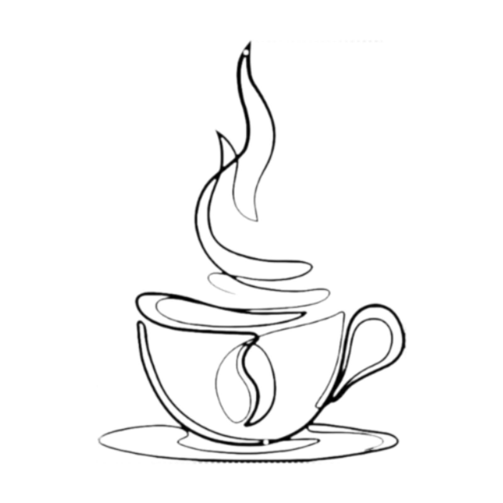 Coffee Cup Metal Wall Art