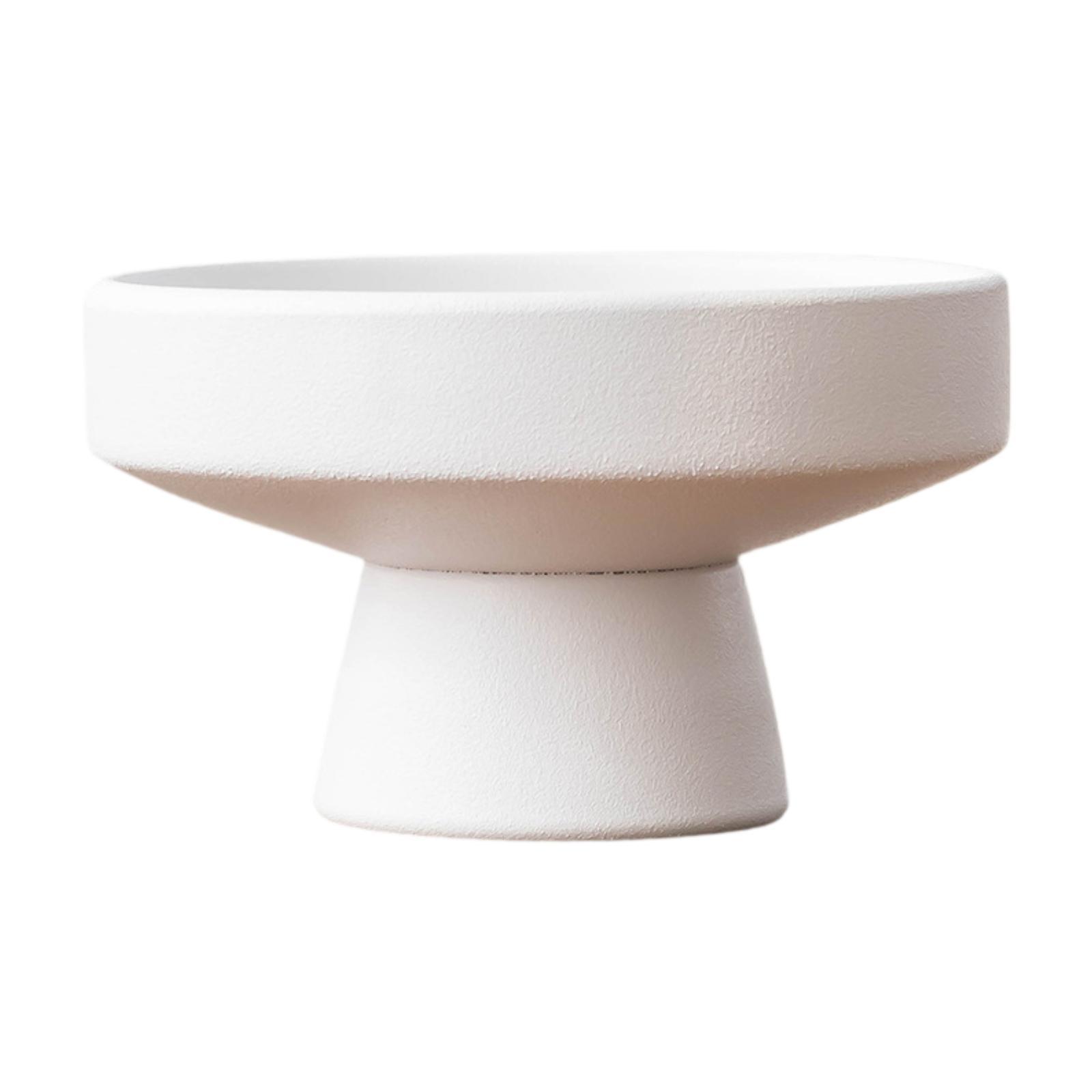 Flowerpot Decorative Ceramic White