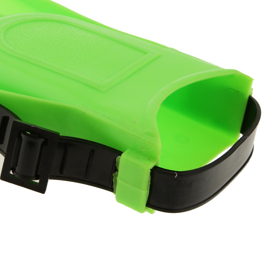 Adults Adjustable Flippers Fins Swimming Diving Learning Tools S Green