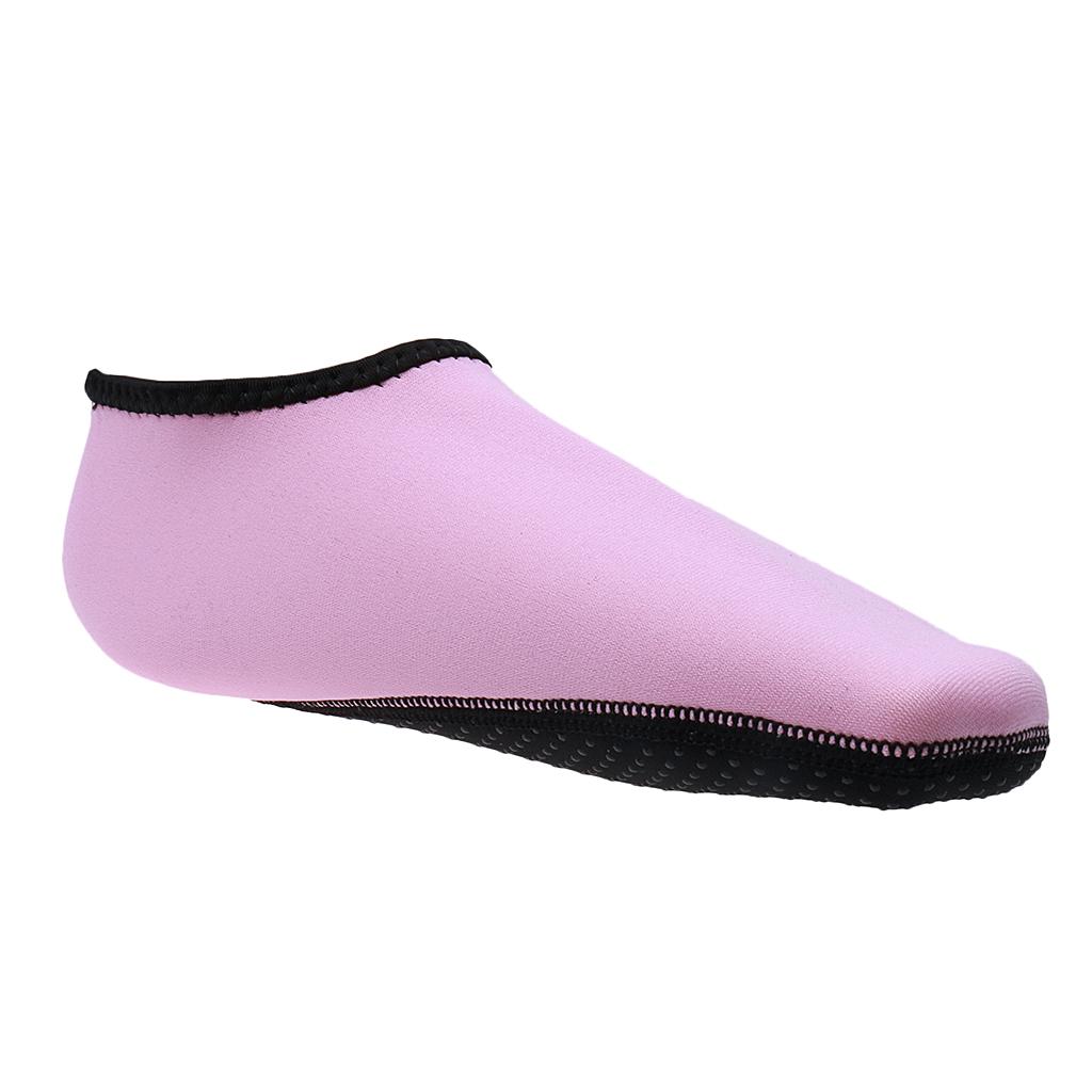 Diving Socks Surfing Swimming Water Sport Boots Skin Shoes M Pink