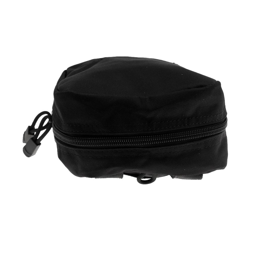 Outdoor Molle Utility Camera/Medic/Accessory Zipper Pouch Bag Black