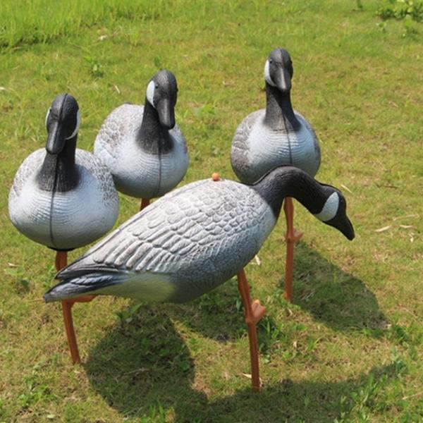 plastic canadian geese lawn ornament