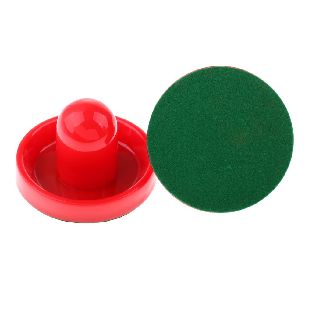 2Pcs Pushers & Felt Air Hockey Accessories Replacement For Game Tables Funny UK 
