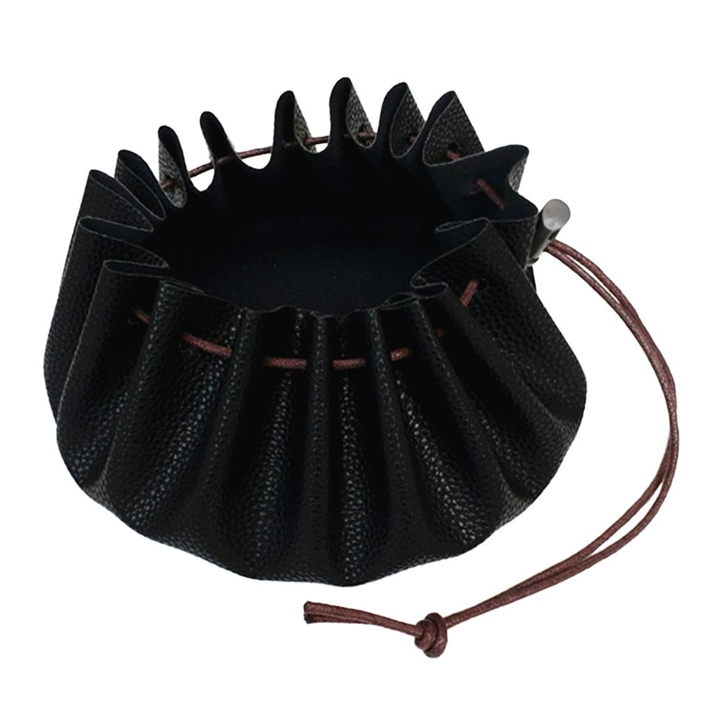 Waterproof 15" PU Leather Drawstring Storage Pouch