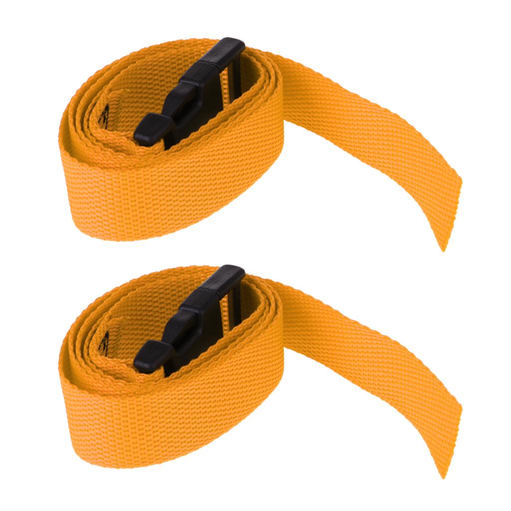 2pcs Strong Golf Trolley bing Straps with Quick Release Clips 1m x