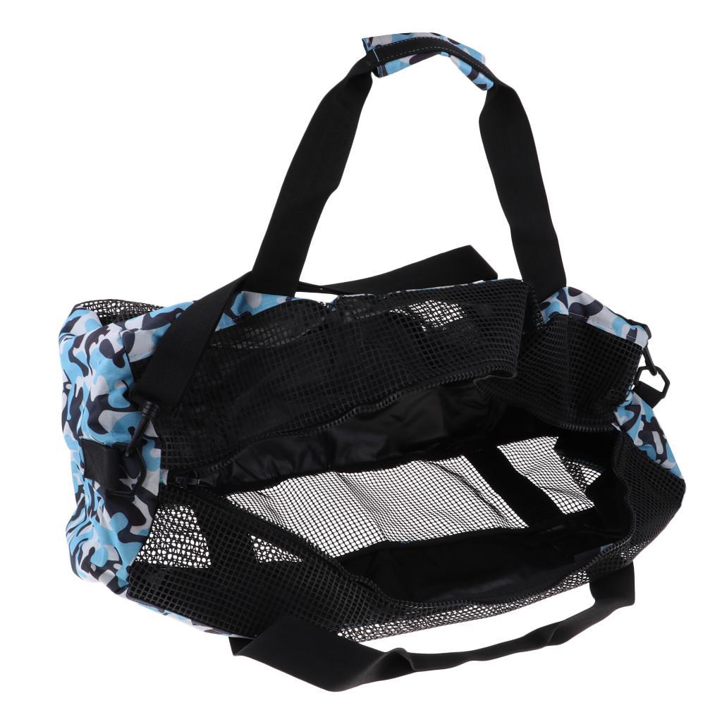 Mesh Duffle Gear Bag with Shoulder Strap for Scuba Dive Snorkeling