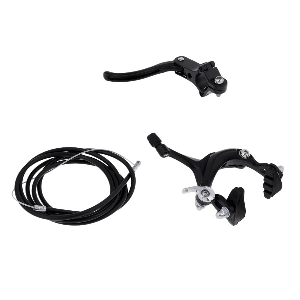 Road Bike Bicycle Cycling U Brake Caliper Bracket Front/ Rear Rear Black