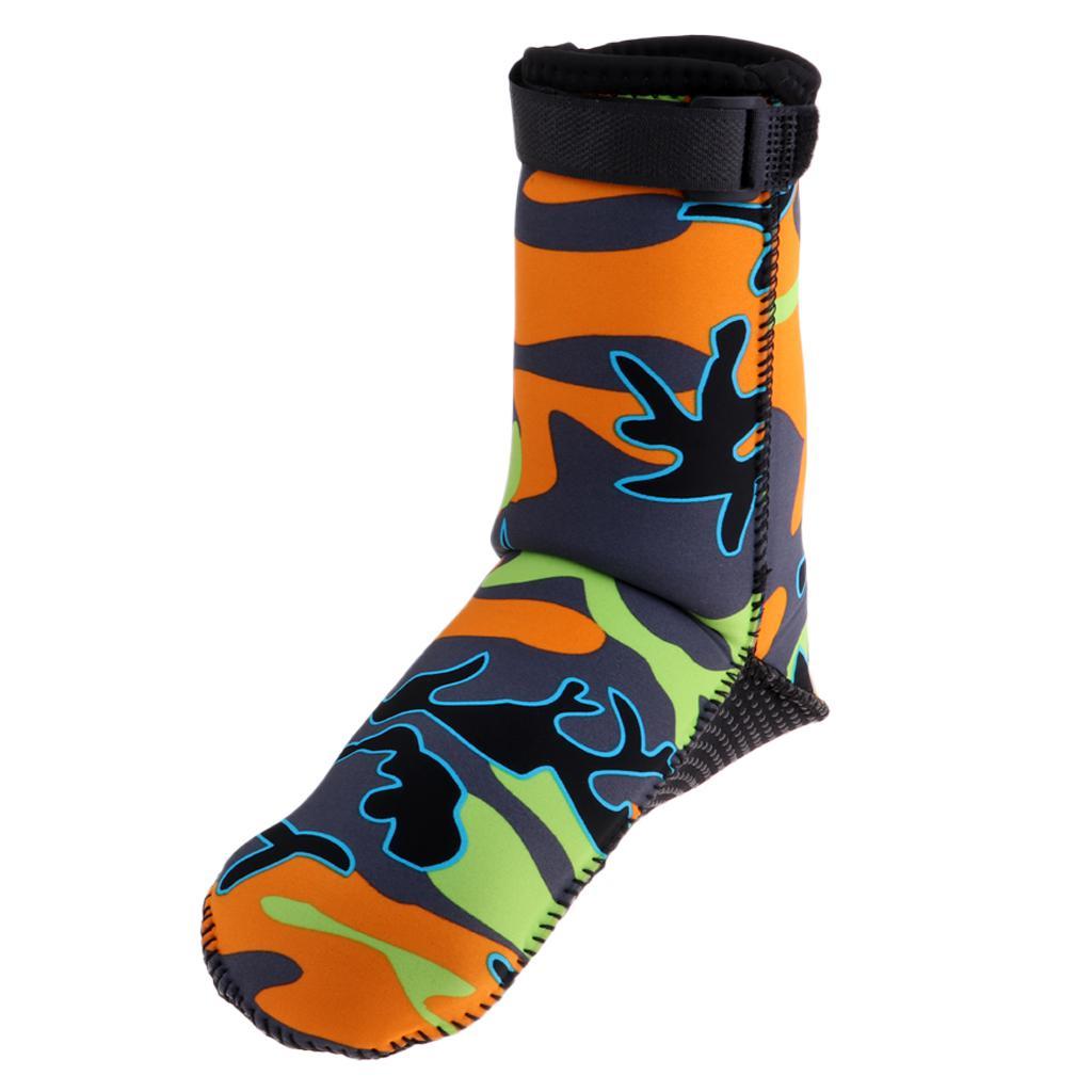Frauen Schnorcheln und Wassersport Anti-Rutsch-Flossen-Socken für Männer QKURT Tauchsocken,3mm Neopren-Socken für Tauchen 