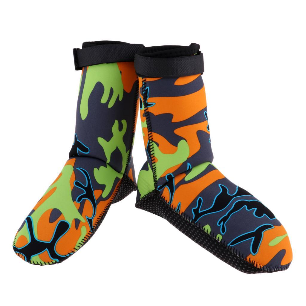 3MM Unisex Neoprene Diving Beach Socks Stockings Snorkeling Boots Shoes  L