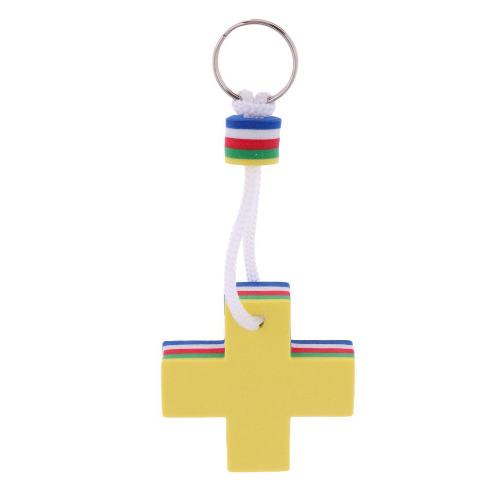 Cross Shaped Foam Floating Keyring Water Float for Boating Yachting Sailing