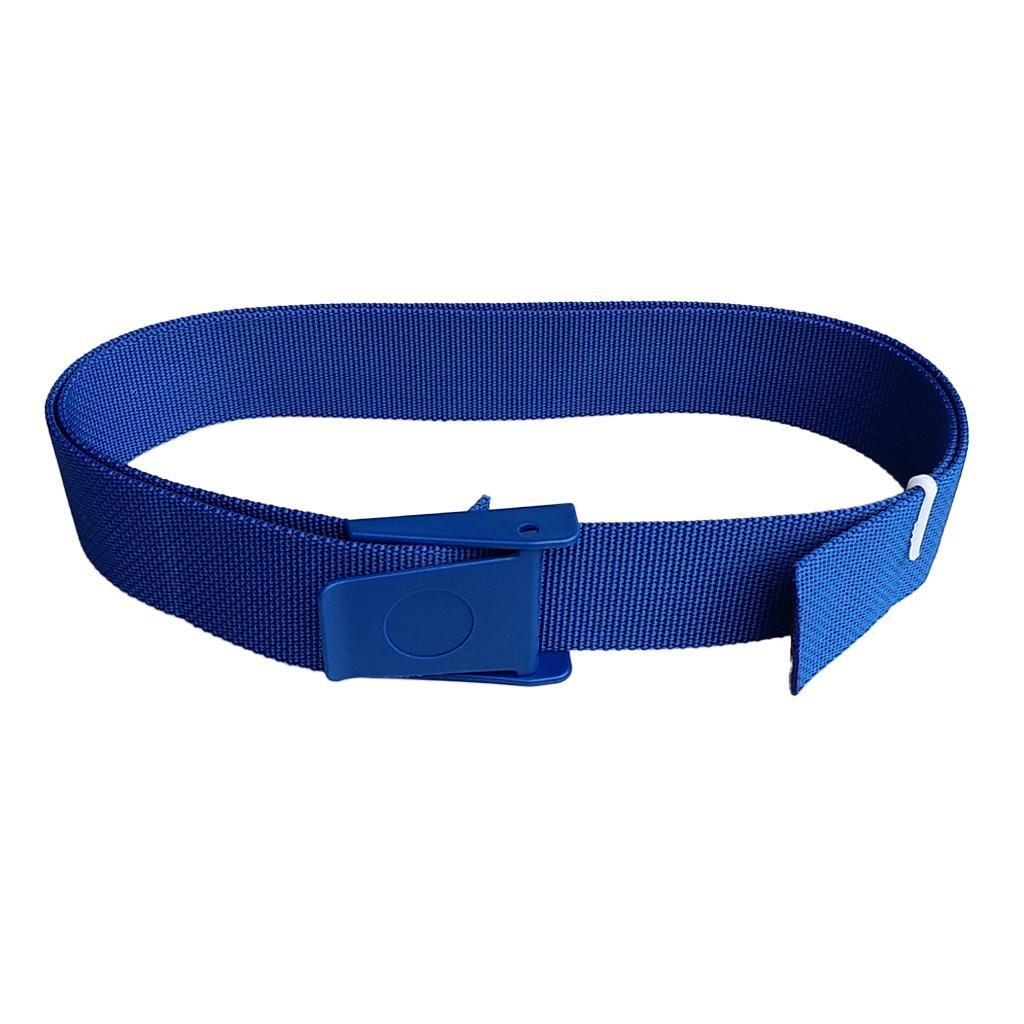 Scuba Diving Snorkeling Heavy Duty Weight Belt with Plastic Buckle Blue