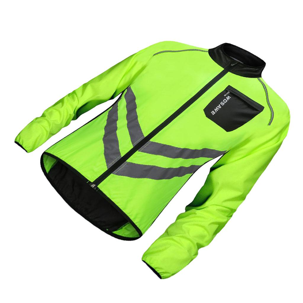 Cycling Bicycle Bike Windproof Long Sleeve Jersey Jacket Windproof Coat 2XL