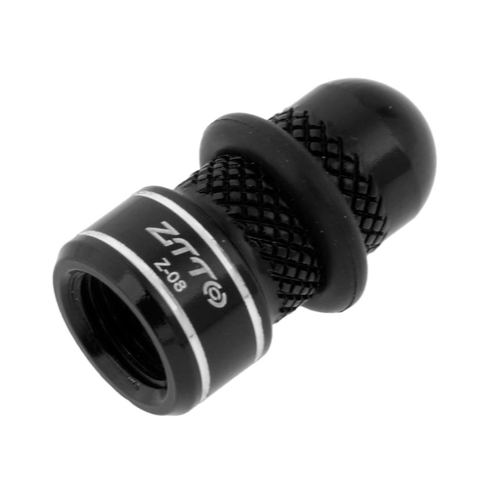 Premium Aluminilum Pressure Presta Valve Cap Schrader Tire Dust Cover Black