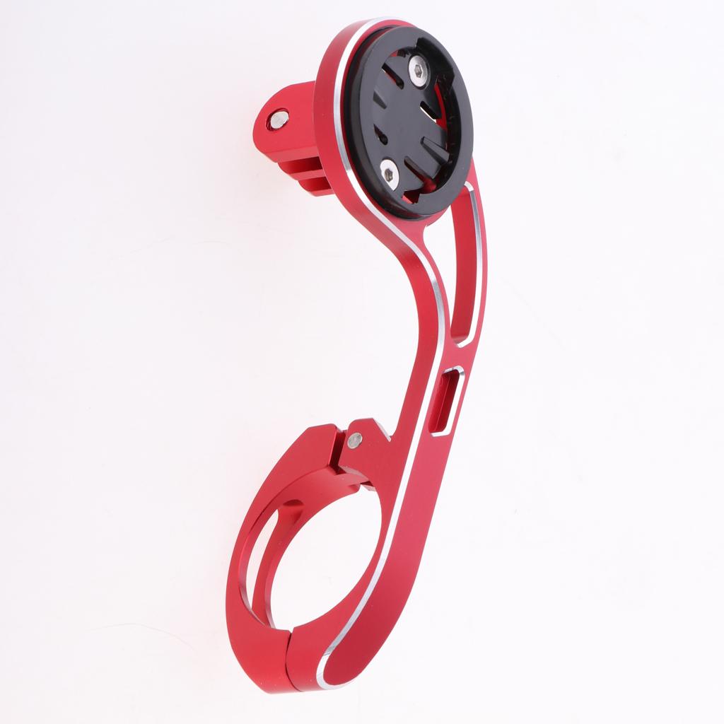 Bike Stem Computer Mount Holder Bracket Adapter GPS Stopwatch Rack Red