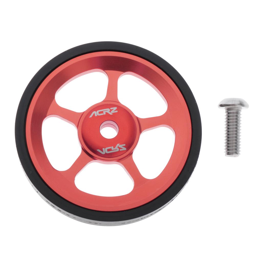  Premium Folding Bike Easy Wheels Modified Easywheel for Brompton Red