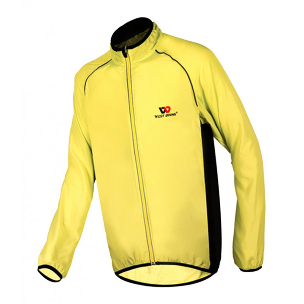 Cycling Jersey Bicycle Jacket Riding Rainproof Wind Coat Windbreaker S