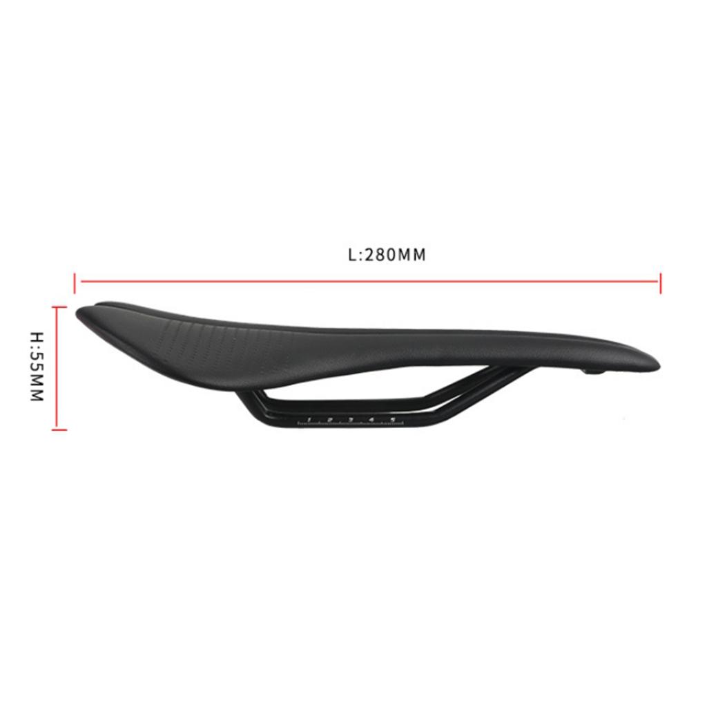 3xBicycle Seat Saddle Racing Road Cycling Hollow Shockproof Saddle Pad Black