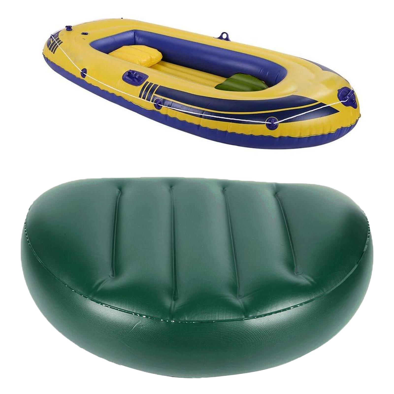 Inflatable Seat Cushion Boat Air Seat Pad For Fishing Camping Army Green